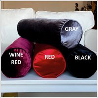 Rot, Grau, Schwarz, Weinrot Und + 13 Beste Farbe Luxus Samt Kissenbezug, Glänzende Sofa Polster, | Nur Bezug von SoftHomeTextile