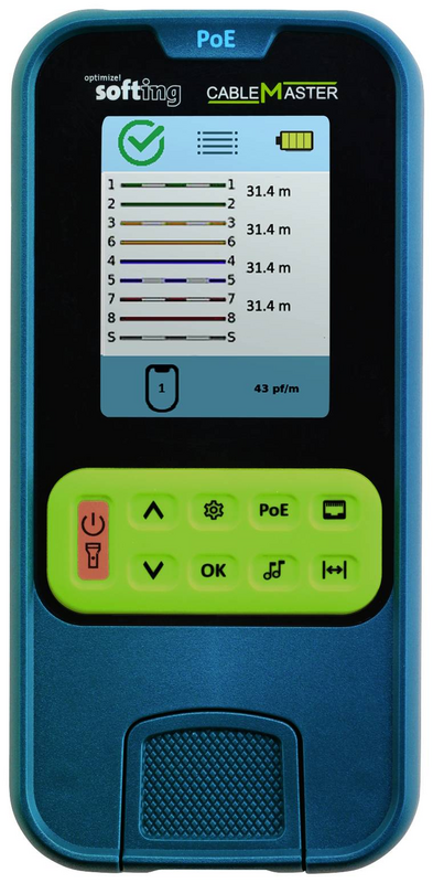 B-Ware Softing Kabelmessgerät 226102 Cmpoe Netzwerk Verdrahtungstester Siehe Text/Foto von Softing