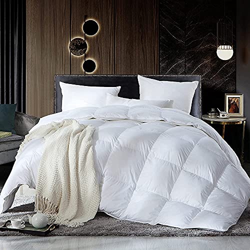 Softland Daunendecke 180x200 cm Luxuriöse Naturprodukt Bettdecke Steppdecke Decke Weiß 900g von Softland