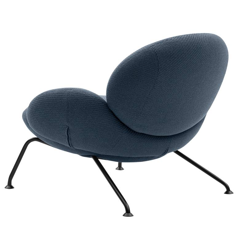 Softline - Baixa Sessel - blau/Kvadrat Coda 2 762/BxHxT 85x71x90cm/Gestell Stahl schwarz lackiert von Softline