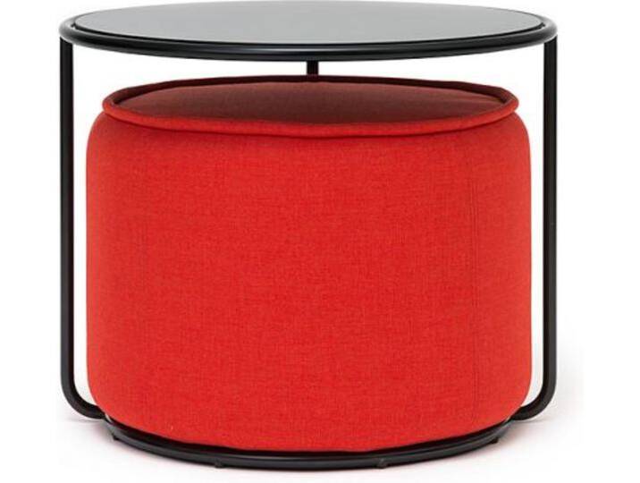 Softline Beistell-Tisch mit Hocker Tom schwarz, Designer Sascha Sartory, 47/37 cm Softline Beistell-Tisch mit Hocker Tom schwarz, Designer Sascha Sartory, 47/37 cm von Softline