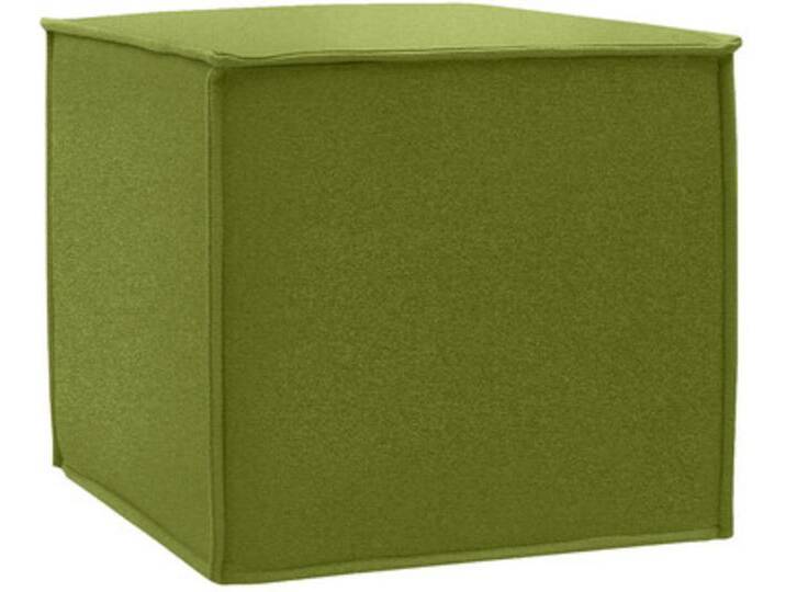 Softline Hocker Space Filz grasgrün, 41x45x45 cm von Softline