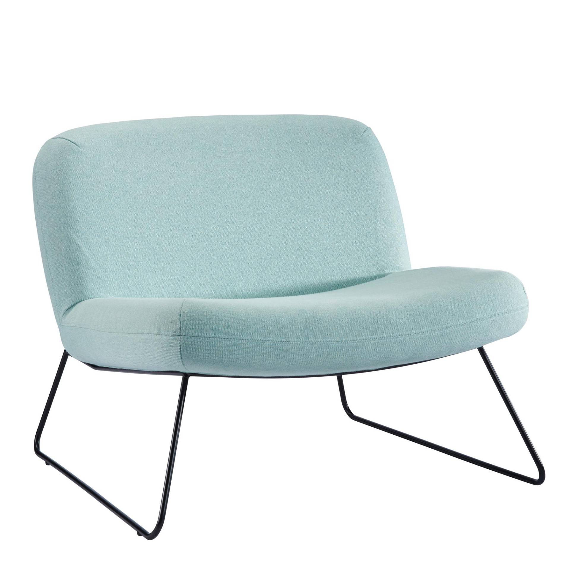 Softline - Java Sessel - aqua/Stoff Vision 452/BxHxT 80x67x78cm/Gestell schwarz von Softline