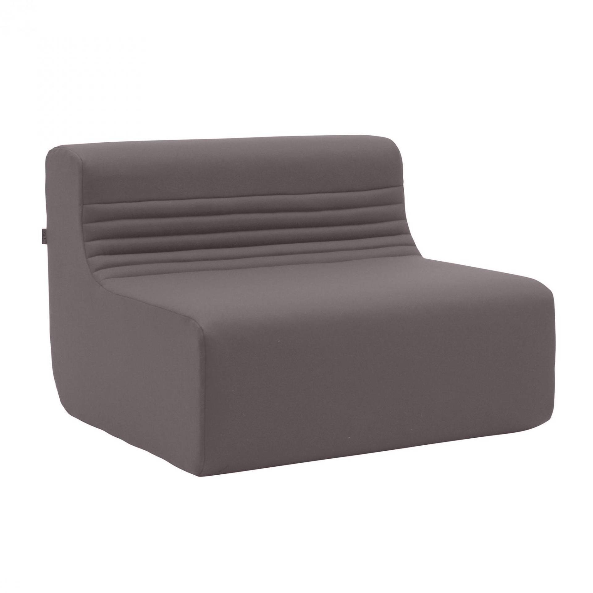 Softline - Loft Outdoor Sofa Mittelmodul - braun-grau/Stoff Tempo Outdoor 279/BxHxT 88x63x88cm/inkl. Klettverbinder von Softline