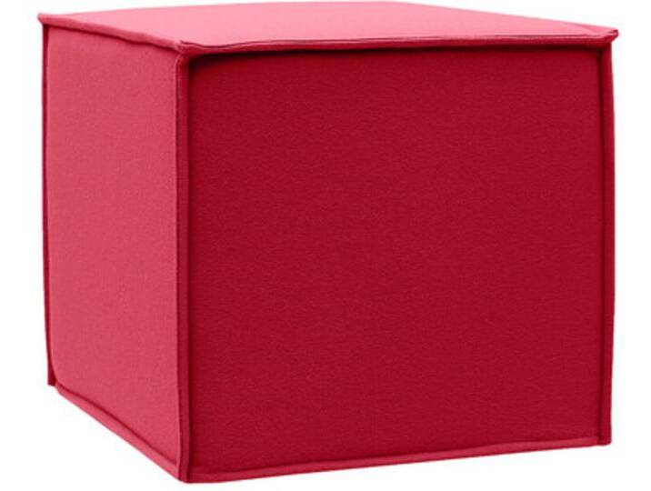 Softline Schemel Space rot, 41x45x45 cm von Softline