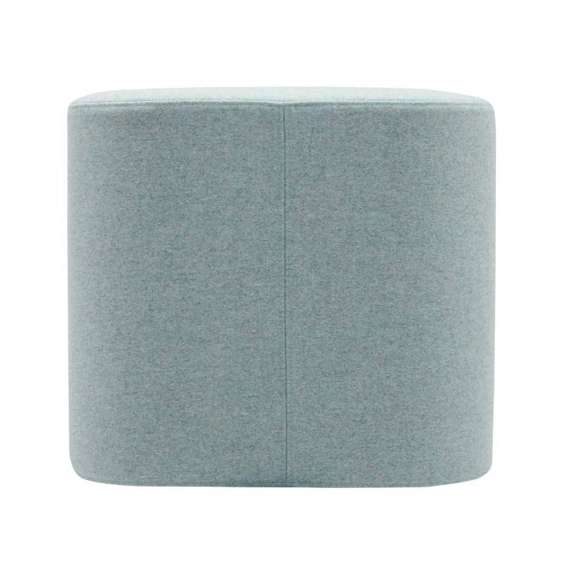 Softline - Soft Square Hocker/Pouf - hellblau/Stoff Felt Melange 641/LxBxH 47x47x42cm von Softline