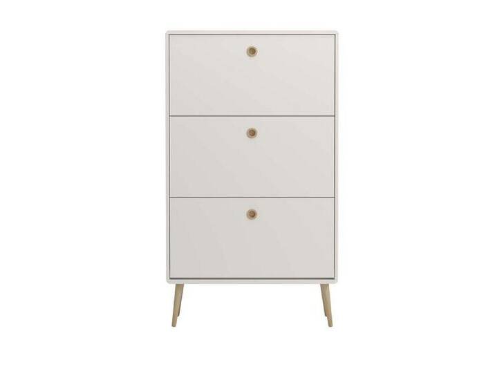 ebuy24 Schuhschrank Softline Schuhschrank 3 Klaptüren Weiß., weiß von Softline