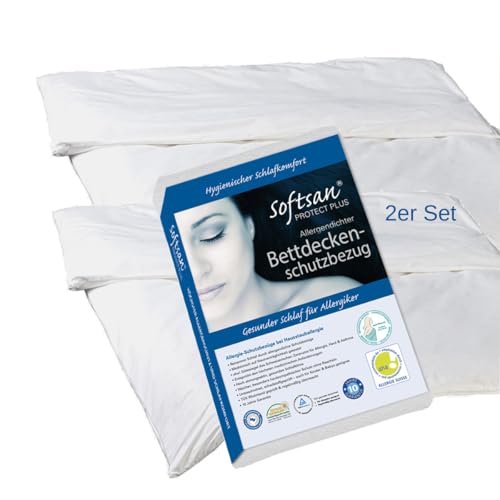 Softsan Protect Plus Bettdecken Encasing, 2 Stück 155x200 von Softsan