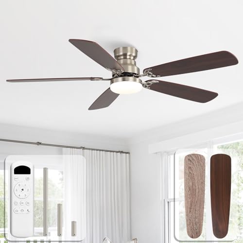 Sofucor Deckenventilator mit Beleuchtung und Fernbedienung, DC, 132 cm, 5 Flügeln, Timer, 3 Farbtemperatur, 6 Geschwindigkeiten, Sommer Winterbetrieb Leise Deckenventilator mit Licht für Wohnzimmer Sofucor Deckenventilator mit Beleuchtung und Fernbedienung, DC, 132 cm, 5 Flügeln, Timer, 3 Farbtemperatur, 6 Geschwindigkeiten, Sommer Winterbetrieb Leise Deckenventilator mit Licht für Wohnzimmer von Sofucor