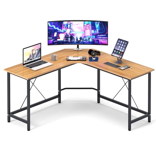 SogesHome Eckschreibtisch L-Form Schreibtisch Computertisch Gaming ecktisch großer Gaming Schreibtisch PC Tisch Winkelkombination Arbeitstisch 150 cm fürs Büro Arbeitszimmer von SogesHome