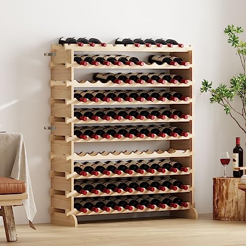 SogesHome Flaschenregal Weinregal Stapelbares Weinregale 10-Tier Weinlagerung für 100 Flaschen Weinständer Flaschenständer Weinlagerschrank aus Holz SogesHome Flaschenregal Weinregal Stapelbares Weinregale 10-Tier Weinlagerung für 100 Flaschen Weinständer Flaschenständer Weinlagerschrank aus Holz von SogesHome