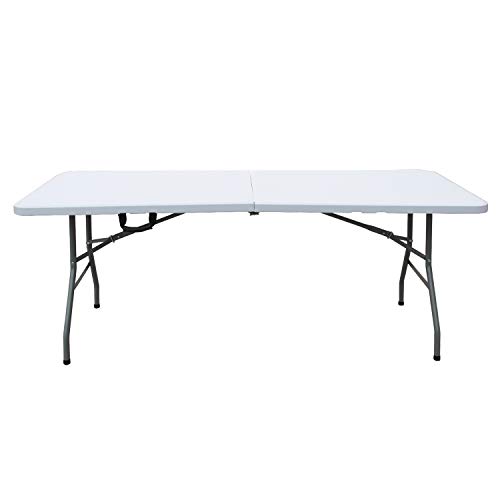 SogesHome Gartentisch Klapptisch Faltbarer Campingtisch aus Aluminium Keine Montage und leicht zu tragen,180 * 74 cm,HP-180CZ-SH-01 von SogesHome