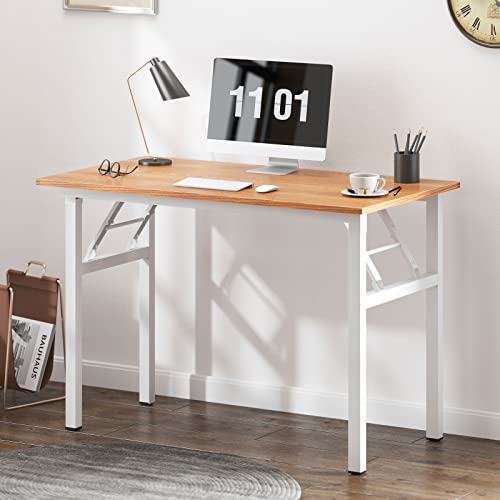 SogesHome Klapptisch Computertisch 100 x 60 x 75 cm PC Tisch Schreibtisch Bürotisch Büroarbeitsplatz für Home Office Verwendung Schreibtisch Esstisch Konferenztisch von SogesHome