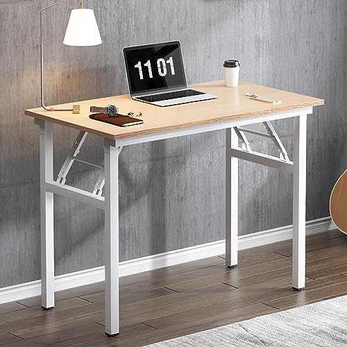 SogesHome Kleiner Klapptisch 80 x 40 cm Klapptisch Kompakter Tisch PC-Schreibtisch Bürotisch Eckschreibtisch für Home Office Kleiner Schreibtisch von SogesHome