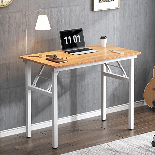 SogesHome Klapptisch Computertisch 80 x 40 cm PC Tisch Kleiner Schreibtisch Bürotisch Büroarbeitsplatz für Home Office Verwendung Schreibtisch Esstisch Konferenztisch von SogesHome