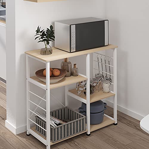 SogesPower 3-stöckiges Küchenregal Backregal Mikrowellenregal 3 Ebenen Regal mit S-Haken Küchenhelfer Gewürzregal für Ihre Küche 90 x 40 x 83 cm SogesPower 3-stöckiges Küchenregal Backregal Mikrowellenregal 3 Ebenen Regal mit S-Haken Küchenhelfer Gewürzregal für Ihre Küche 90 x 40 x 83 cm von SogesPower