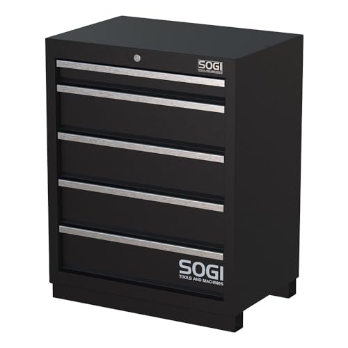 Sogi ARR-OFF-5C Blechschrank für Werkstatteinrichtung - 5 ausziehbare Teleskopschubladen - 680 x 460 x 865 mm Sogi ARR-OFF-5C Blechschrank für Werkstatteinrichtung - 5 ausziehbare Teleskopschubladen - 680 x 460 x 865 mm von Sogi