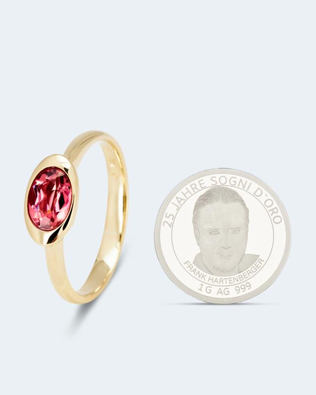 Ring mit Pink Turmalin von Sogni d'oro