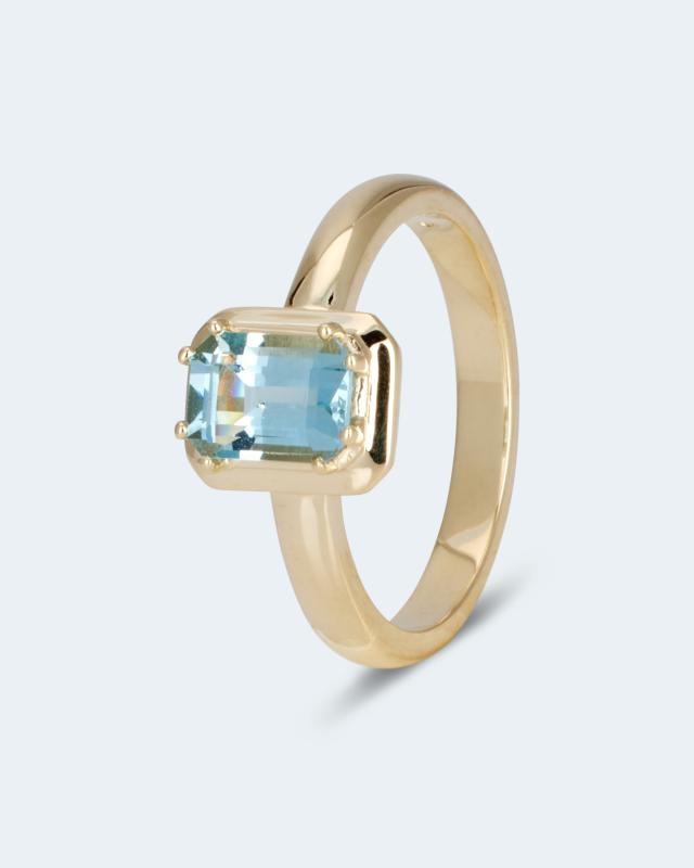 Ring mit Santa Maria Aquamarin von Sogni d'oro