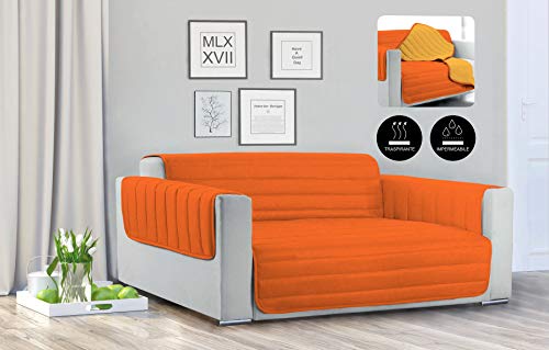 Trendy Wasserdicht Couchüberzüge Orange/gelb, 3 PLÄTZE von Italian Bed Linen