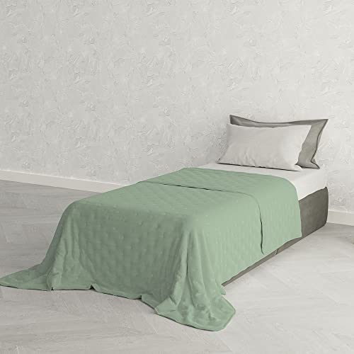 Sogni e Capricci Chic Sommer Steppdecke, Hell Grün, Mikrofaser, 170x250cm von Italian Bed Linen