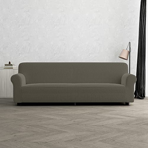 Sogni e capricci CD-FASH-TORTORA-4P “Fashionable” Sofa Abdeckung, Turteltaube, 4 Plätze von Italian Bed Linen