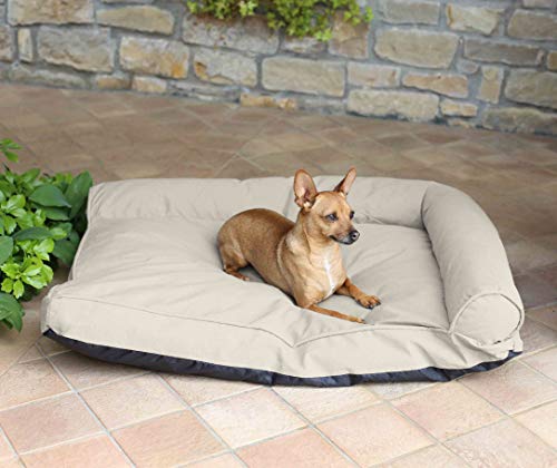 Sogni e capricci Dogbed"Toby" Couch für Hund und Katz, Beige, 71x51x20cm, Polyester, von Italian Bed Linen