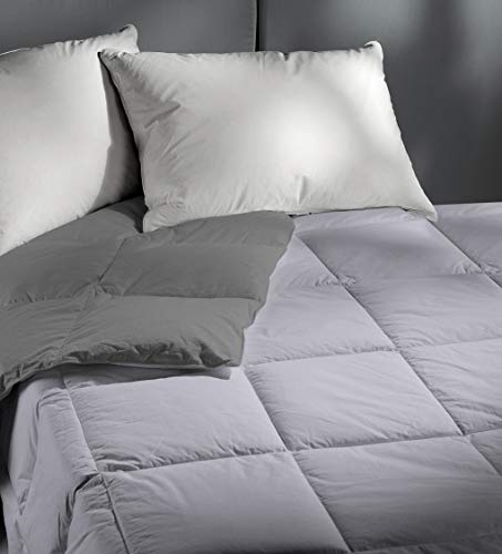 Romantische doubleface Sommersteppdecke, Dunkel Grau/Silber, Mikrofaser, Dopplte von Italian Bed Linen