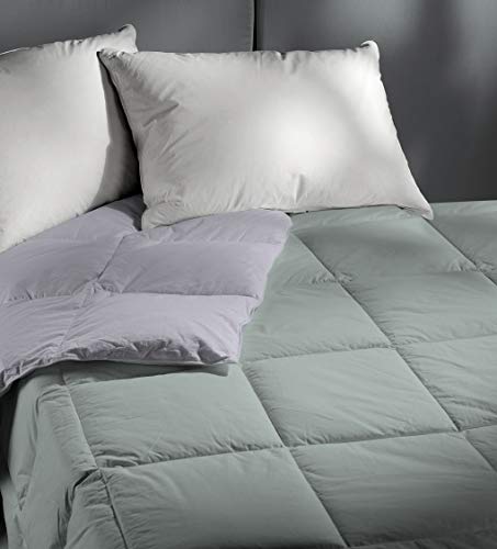 Romantische doubleface Sommersteppdecke, Grau/Silber, Mikrofaser, Einzelne von Italian Bed Linen