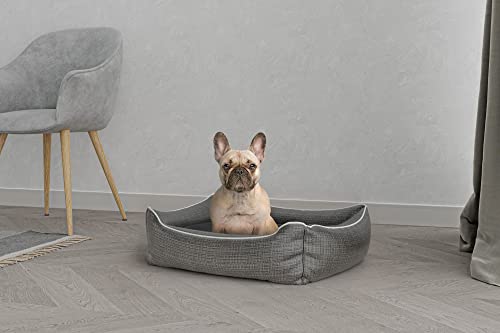 Italian Bed Linen Sogni e Capricci Pets, “Dandy” gepolstertes Körbchen, Grau, 62x50x17 cm Italian Bed Linen Sogni e Capricci Pets, “Dandy” gepolstertes Körbchen, Grau, 62x50x17 cm von Italian Bed Linen