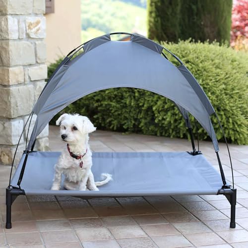 Italian Bed Linen Sogni e Capricci Pets ”Sunny” Liege für Hunde und Katzen, Grau, 105x85xh85 cm von Italian Bed Linen