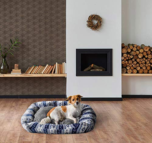 Sogni e capricci CUCCIA BLU-62x50x17cm Snow Tieresbett, blau, 62x50x17cm, rot von SOGNI E CAPRICCI PETS