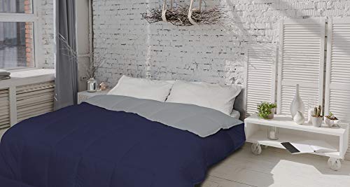 Sogni e capricci II-ICELAND-blu scuro/grigio chi-2P Winterdaunen Duvet, DOPPELT, dunkel blau/hell grau Sogni e capricci II-ICELAND-blu scuro/grigio chi-2P Winterdaunen Duvet, DOPPELT, dunkel blau/hell grau von Italian Bed Linen