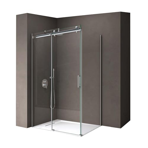 Sogood Duschkabine Ravenna17 70x110x195cm Duschabtrennung mit Schiebetür ESG-Sicherheitsglas Klarglas inkl. beidseitiger Easy-Clean-Beschichtung von doporro