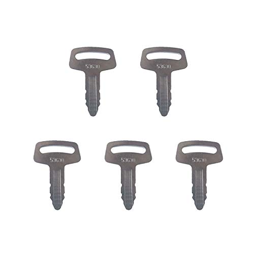 Sogoparts Zündschlüssel RC101-53630 RC10153630 kompatibel mit Kubota-Baggern K008 K008-3 KX91-2 KX101 KX121-2 KX151 KX161-2 KX41H KH101 KH101 KH1 151 K H170 KH35H KH41 KH51 KH51H KH61 KH61H von Sogoparts