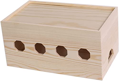 Aufbewahrungsbox for Steckdosenleisten, for TV-Computer, 5 Größen, Holz-Kabel-Organizer, Holz-Kabelbox, for Verstecken von Drähten, Steckdosenleisten, Kabel-Organizer, Kabel-Organizer, Kabel-Organizer von Sohodoo