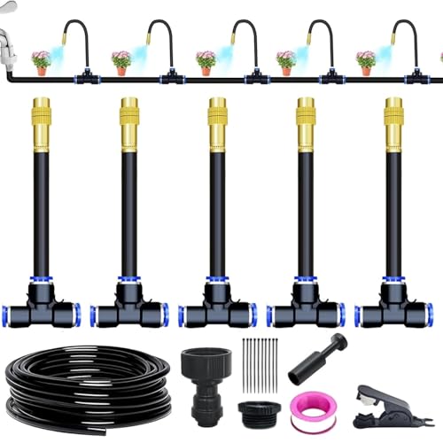 Automatisches Tropfbewässerungssystem, Bewässerungssystem-Kit, 360 ° gebogenes Gartenbewässerungssystem, einstellbare Düsen, schnell zu installierendes Bewässerungs-Tropfbewässerungssystem for Gewächs Automatisches Tropfbewässerungssystem, Bewässerungssystem-Kit, 360 ° gebogenes Gartenbewässerungssystem, einstellbare Düsen, schnell zu installierendes Bewässerungs-Tropfbewässerungssystem for Gewächs von Sohodoo