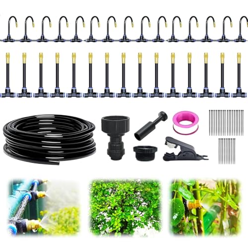 Automatisches Tropfbewässerungssystem, Bewässerungssystem-Kit, 360 ° gebogenes Gartenbewässerungssystem, verstellbare Düsen, schnell zu installierendes Bewässerungs-Tropfbewässerungssystem for Rasen, Automatisches Tropfbewässerungssystem, Bewässerungssystem-Kit, 360 ° gebogenes Gartenbewässerungssystem, verstellbare Düsen, schnell zu installierendes Bewässerungs-Tropfbewässerungssystem for Rasen, von Sohodoo