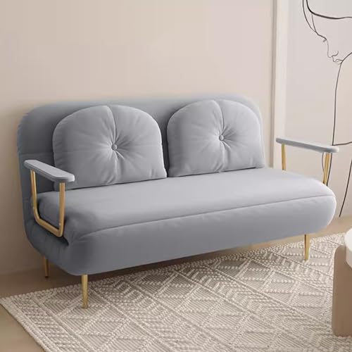 Klappbares Schlafsofa, 3-in-1-Multifunktions-Lazy-Couch, umwandelbarer Schlafsessel, Bett for Wohnzimmer, Schlafzimmer, ausklappbares Sofa, einfach platzsparend (Color : Blue, Size : 150cm) von Sohodoo