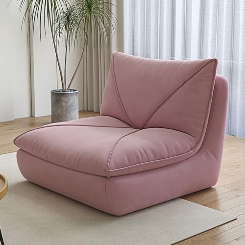 Lazy Floor Sofa Couch, Ecksitzsack for Erwachsene, Tatami-Sofa, Eckstuhl-Sofa for Wohnzimmer, Schlafzimmer, Salon, Büro (Color : Pink) von Sohodoo