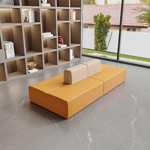 Modulares Couchsofa, Gepolsterte Kombinationssofas, Doppelseitiges Sofa Rücken an Rücken, Lazy Sofa for Schlafzimmer Wohnzimmer(C,1.8 * 1.2m) von Sohodoo