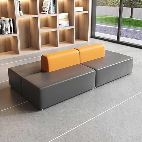 Modulares Couchsofa, Gepolsterte Kombinationssofas, Doppelseitiges Sofa Rücken an Rücken, Lazy Sofa for Schlafzimmer Wohnzimmer(D,1.8 * 1.2m) von Sohodoo