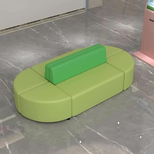 Modulares Couchsofa, gepolsterte Kombinationssofas, doppelseitiges Sofa Rücken an Rücken, Lazy Sofa for Schlafzimmer Wohnzimmer, gemütlicher Sessel(A,2.2 * 1.2m) von Sohodoo