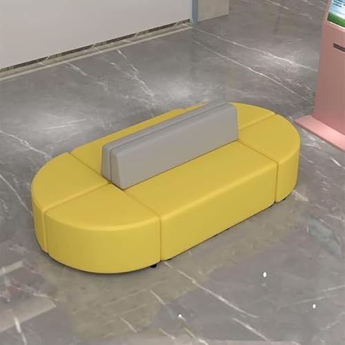 Modulares Couchsofa, gepolsterte Kombinationssofas, doppelseitiges Sofa Rücken an Rücken, Lazy Sofa for Schlafzimmer Wohnzimmer, gemütlicher Sessel(B,2 * 1.2m) von Sohodoo