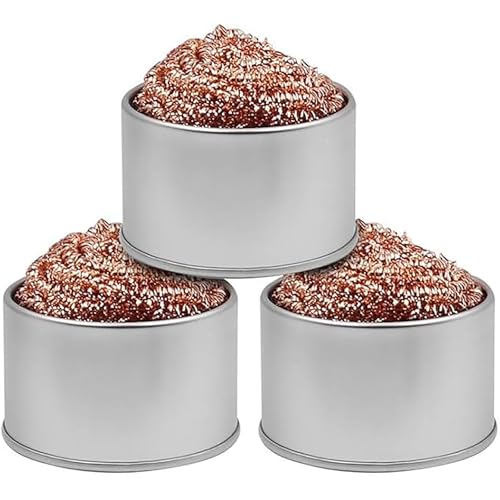 Sohodoo Kupfer-Reinigungspads mit Spiralstruktur – kratzfester Spülbeckenreiniger, Dreierpack von Sohodoo