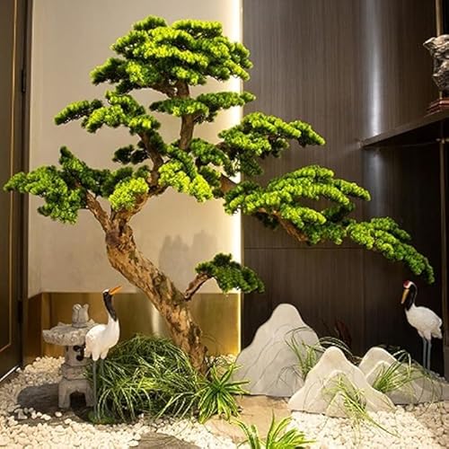 Sohodoo Luohansong-Kiefer – künstliche Grünpflanze for Zuhause, Büro, Garten oder als gewerbliche Dekoration – perfekt for Lobby und Veranda.(1mx0.9m) von Sohodoo