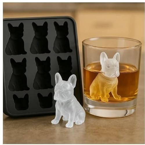 Sohodoo Neuartige Eiswürfelform in Hundeform – 3D-Silikonform for Haustier-Snacks und Partygetränke(D) von Sohodoo