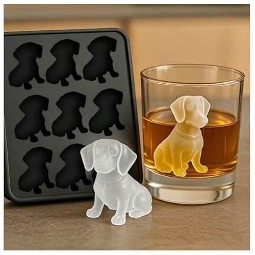 Sohodoo Welpen-EIS am Stiel-Set – Silikon-Eisform for selbstgemachte Hundeleckerlis und Cocktails(A) von Sohodoo