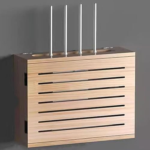 WLAN-Router-Box, wandmontiertes Router-Rack, stanzfreie Kabel-Versteckbox, stanzfreier Organizer, Router-Halterung, Router-Versteck-Aufbewahrungsbox, Router-Rack, WiFi-Aufbewahrungsbox (Color : C) von Sohodoo