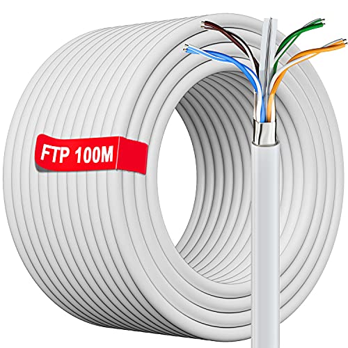 LAN Kabel 100 meter, Netzwerkkabel Verlegekabel 100m Außen Ethernet Kabel Hochgeschwindigkeits Abschirmung | 23AWG, FTP Anti-Interferenz PIMF | Outdoor Indoor Wetterfest Installationskabel Datenkabel LAN Kabel 100 meter, Netzwerkkabel Verlegekabel 100m Außen Ethernet Kabel Hochgeschwindigkeits Abschirmung | 23AWG, FTP Anti-Interferenz PIMF | Outdoor Indoor Wetterfest Installationskabel Datenkabel von Soibke